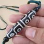 Rare 12-Eyed Tibetan Dzi Bead Pendant Necklace Himalayan Agate Amulet Image 10