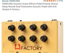 Sonicake Acoustic Guitar Pedal