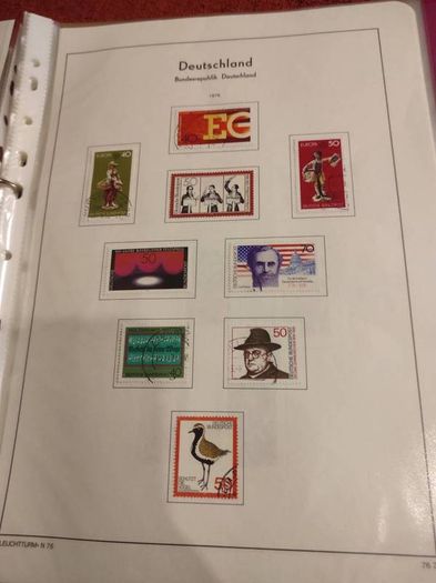 GERMANY 1975-82 album with stamps