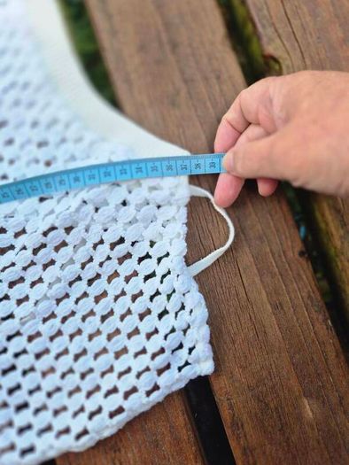Bershka White Crochet Tie Top, Size UK8