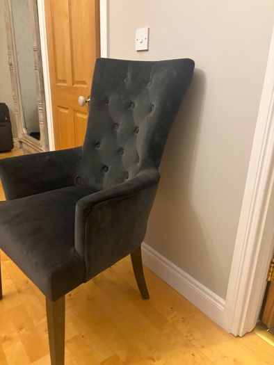 comfortable grey chair