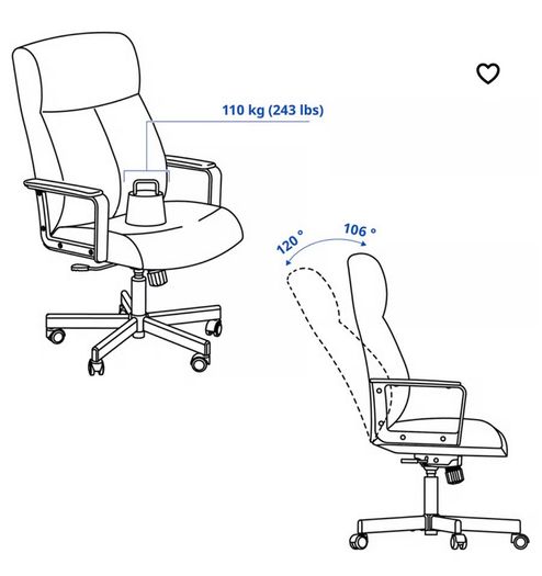 desk chair black