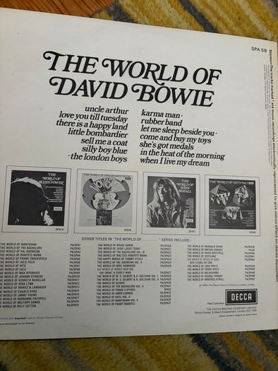 David Bowie vinyl lp