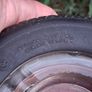 24" Vintage Wooden Turned Firestone Ashtray Image 5