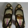 Le Babe Mirror 5019 Black Gold Embroidered Block Heel Court Shoes EU36 BNIB CAN POST Image 8