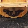Rustic Driftwood Couple floating shelf display Image 10