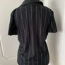 BNWT Black Pinstripe Top, size 12 Image 3