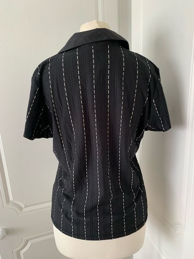 BNWT Black Pinstripe Top, size 12