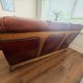 Solid Oak Leather 3+1+1 sofa for sale Image 7
