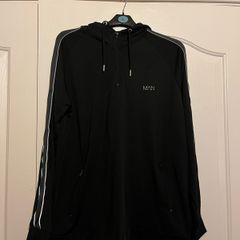 Black BooHoo Man Tracksuit size Large Jumper and Tracksuit Bottoms