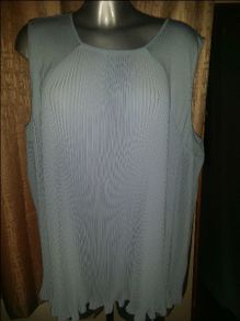 Brand New M&S Per Una Pale Blue Sleeveless top size UK22 EU50 Postage included