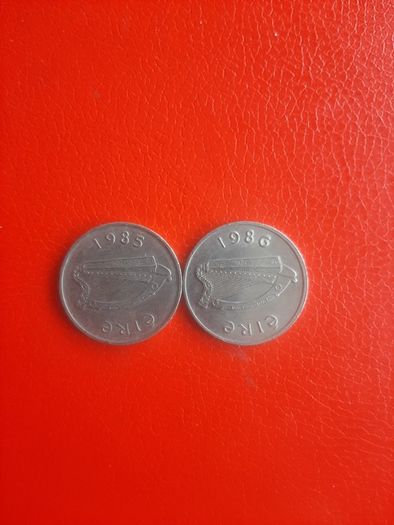 2 Irish 5p   1985 and 1986