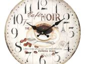 Cafe Noir Shabby Chic Coffee Cup Clock