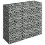 Gabion Raised Bed Galvanised Steel 90x30x90 cm Image 3
