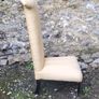 Antique upholstered prayer chair Image 2
