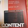 content creator ring light and phone holder Image 3
