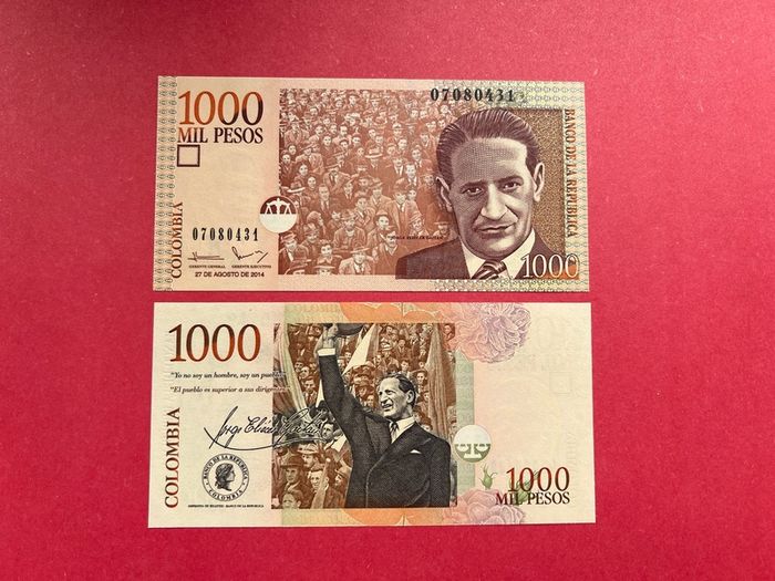 Colombia  1,000  Pesos  2014  ( uncirculated )