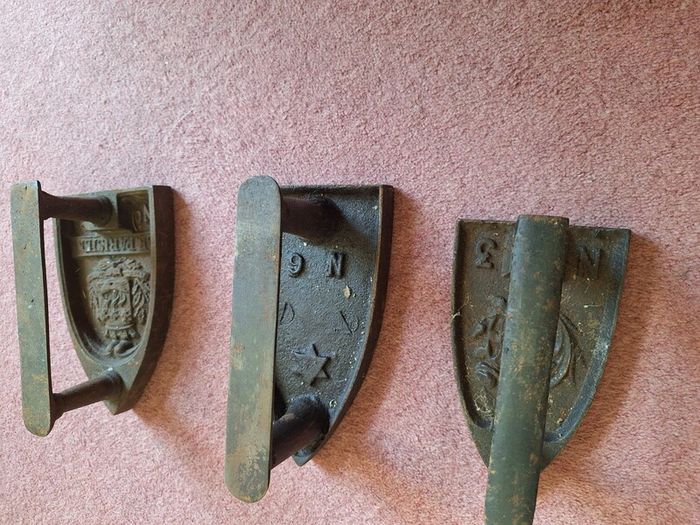 3 Vintage French Flat Irons