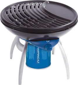 Party Grill, Camping Stove and Grill, All-in-One Portable Camping BBQ, with Griddle, Grid and Pan Support