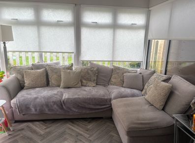 Free for collection couch and foot rest