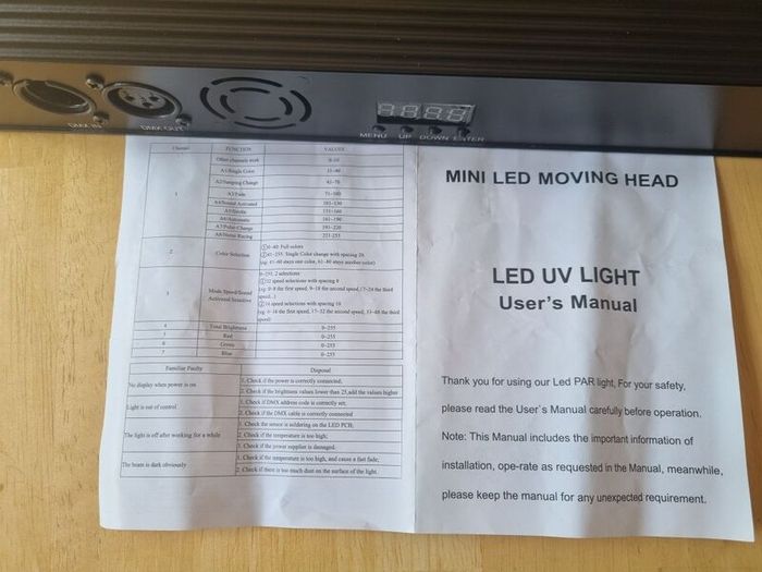 DJ Lights Bar with Remote Control Sound Activated