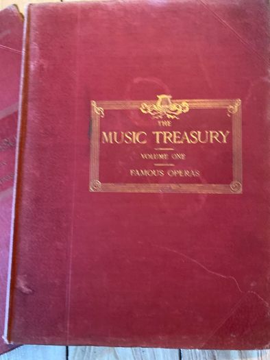 3 Vintage Music Treasury Music Note books