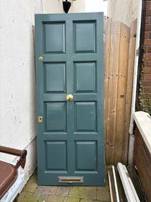 wooden front door