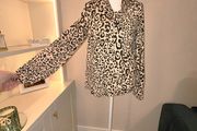 Reduced Ladies Leopard Print Blouse from Dunnes Stores Size Xs UK 6-8 / EU 34-36