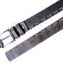 Women Brown Leather Belt Vintage Stitch Detail Genuine Leather Belt for Jeans Casual & Western Style Image 2