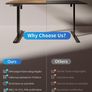 Electric Standing Desk Height Adjustable For Gaming and Computer, 120 x 60cm Sit Stand Image 10