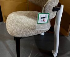 3 x Beige Fabric Dining Chairs Like New in Box