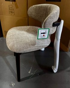 3 x Beige Fabric Dining Chairs Like New in Box