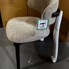 3 x Beige Fabric Dining Chairs Like New in Box