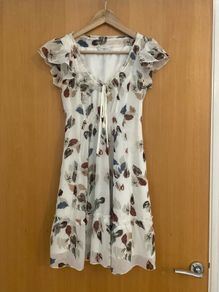 Women's Cream Patten Dress