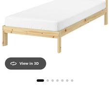 Ikea single wooden kids bed frame