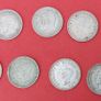 England 9 X 1920's 50% Silver Threeence Coins Image 2