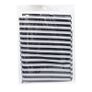 Professional Cape Barbers Gown Hair Cutting Apron - BLACK / WHITE Stripes Image 5
