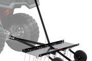 Tow Behind Dethatcher, 40-inch Tow Dethatcher with 20 Spring Steel Tines, Lawn Dethatcher Rake for ATV or Mower