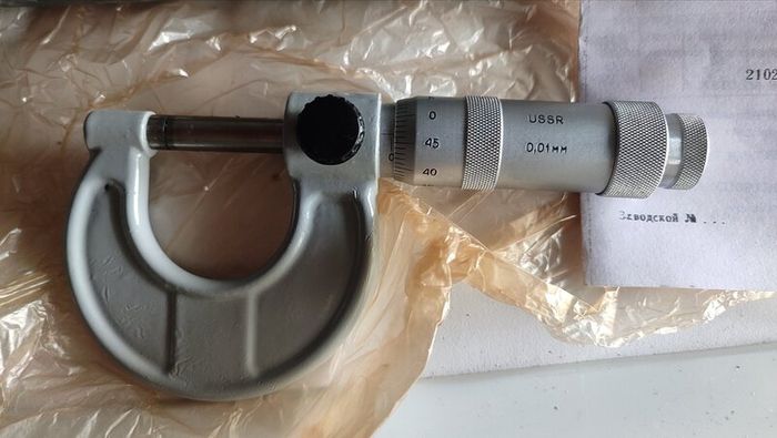 Vintage USSR Micrometer MK 0-25mm (0.01mm) MIZ Caliber - Brand New Old Stock NOS