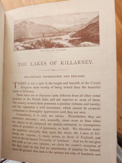 Souvenir Of Killarney. Rare 1892 First Edition Hardback In Good Condition.