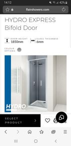 Flair Hydro Express Bifold Door 900mm HYBF90SC Unopened