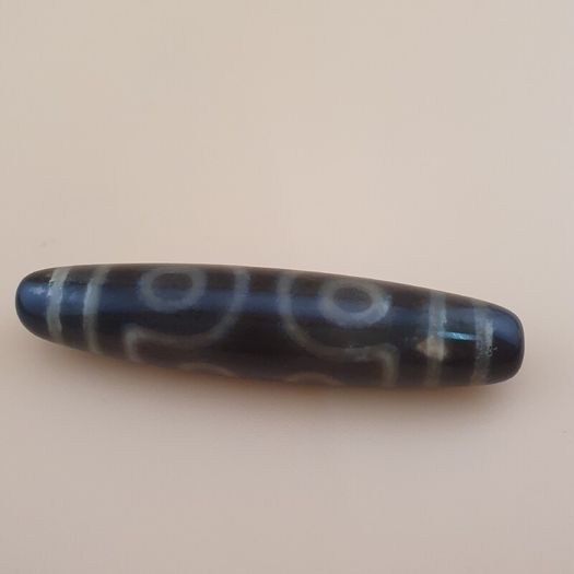 Vintage Himalayan Tibetan 7 Eyes Agate Dzi Bead Amulet