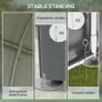 179x120 Temporary Garden Shed with Accessories for Outdoor Garden Dark Grey Image 5