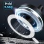 MagSafe Car Mount, Magnetic Phone Holder for Car Vent, [1s Installation & Full Rubber Protection], N55 Magnets for iPhone 17/16/15/14/13/12, Fits MagSafe Cases, No Metal Plate Needed Image 2