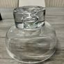 Glass Pedestal Bowl With Decorative Air Bubble  17cm x 12cm Image 5