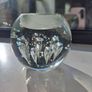 3 x cylindrical glass candle holders Image 8