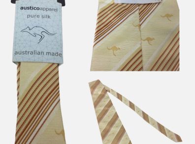 Mens New Kangaroo Austrailan silk tie