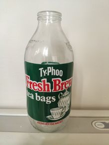 1980s Unigate Milk bottle - Typhoo Tea