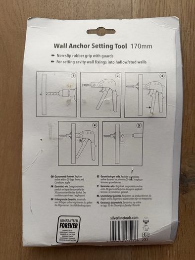 Wall anchor setting tool 170mm - Silverline
