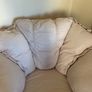 Leather cream sofa Image 4